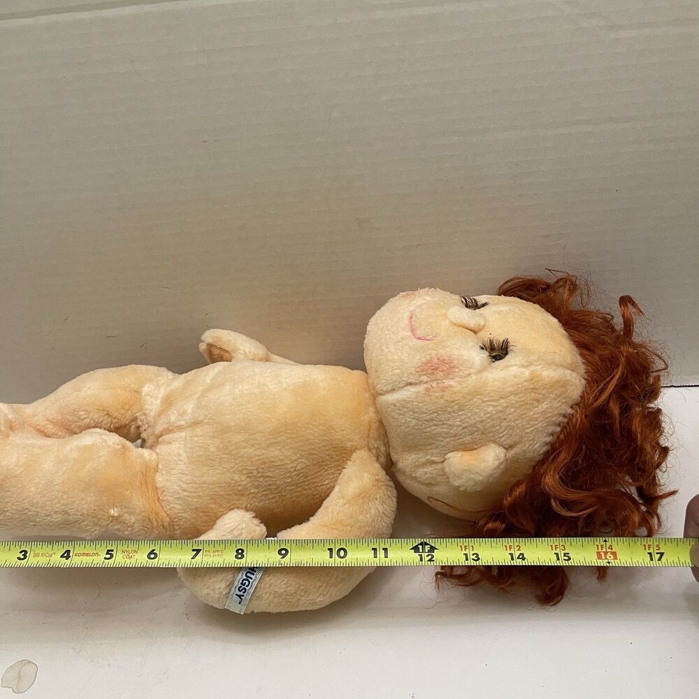 Vintage 1985 Kenner Hugga Bunch Hugsy Doll Curly Hair Plush Boy 18" Red Hair - Picture 7 of 8